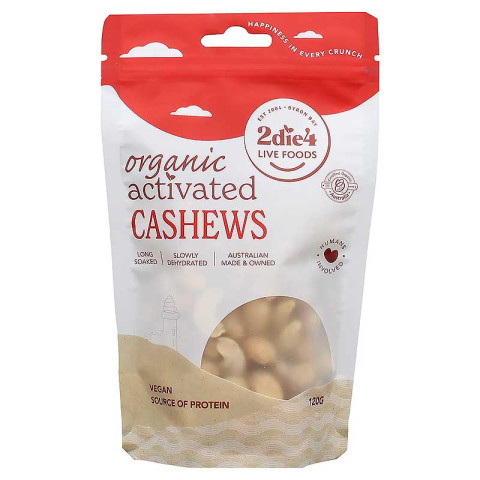 2Die4 Live Foods Cashews Organic Activated
