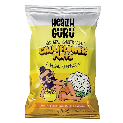 Health Guru Cauliflower Puffs Vegan Cheddar