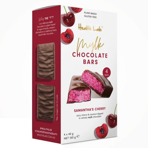 Health Lab Cherry Mylk Chocolate Bars