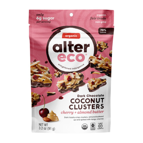 Alter Eco Cherry and Almond Butter Coconut Clusters