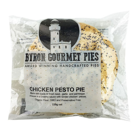 Byron Gourmet Pies Chicken Pesto Pie
