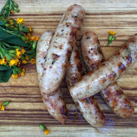 Feather and Bone Chicken Sausages - Garlic Chive (Fresh/Frozen)