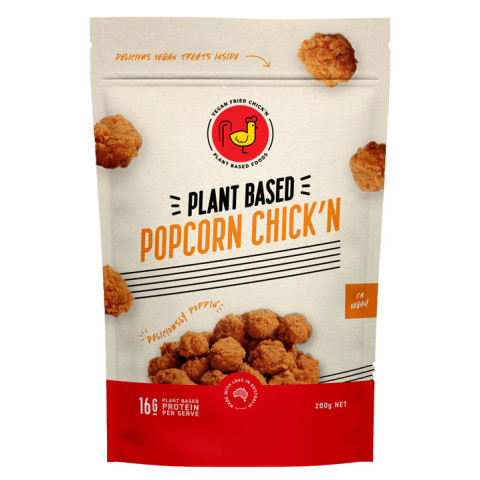 Vegan Fried Chick'n Chick'n Popcorn