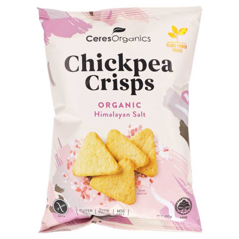 Ceres Organics Chickpea Crisps Himalayan Salt