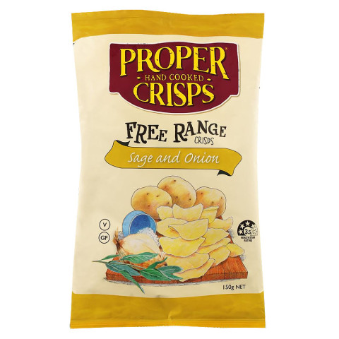 Proper Crisps Chips Sage and Onion