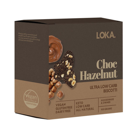 Loka Choc Hazelnut Low Carb Biscuits