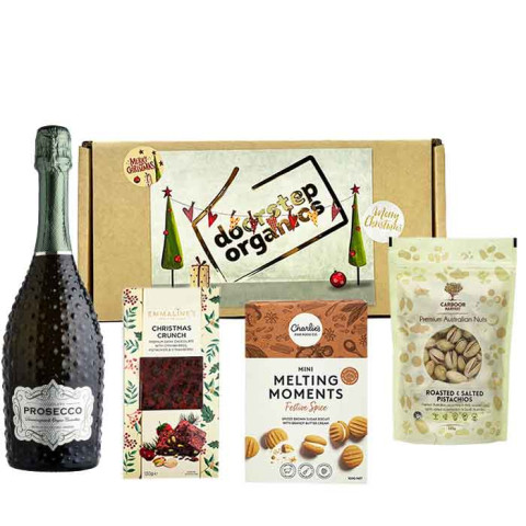 Christmas Hamper Prosecco and Christmas Treats
