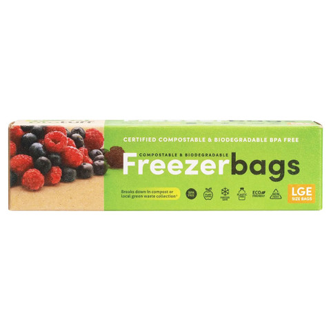 BioTuff Compostable Freezer Bags Large Bags 6L