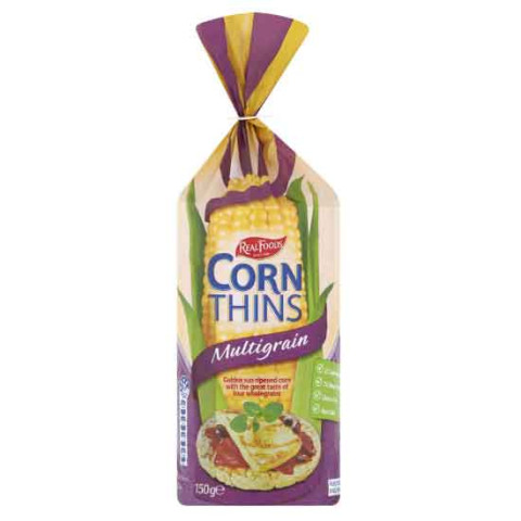 Real Foods Corn Thins Multigrain