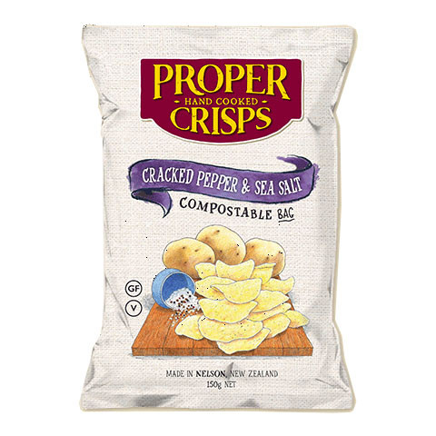 Proper Crisps Cracked Pepper and Sea Salt