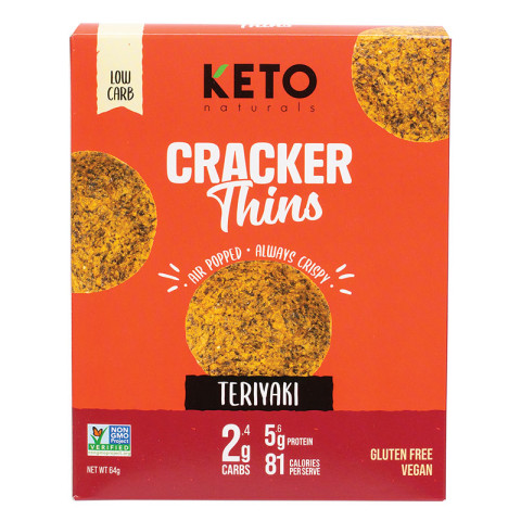 Keto Naturals Cracker Thins Teriyaki