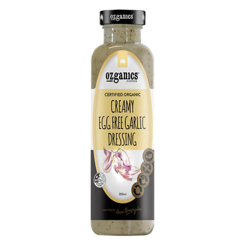 Ozganics Creamy Egg Free Garlic Dressing