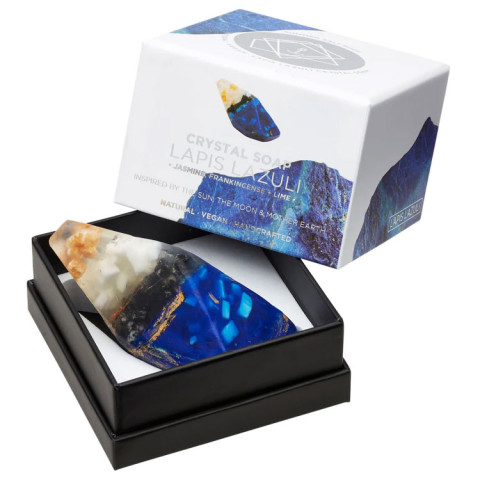 Summer Salt Body Crystal Soap Lapis Lazuli - Jasmine and Lime