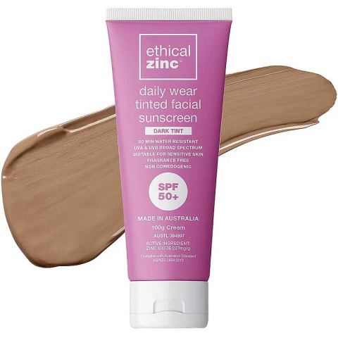 Ethical Zinc Daily Wear Tinted Facial Sunscreen Light Tint 50