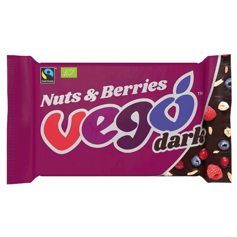 Vego Dark Chocolate Bar Nuts and Berries
