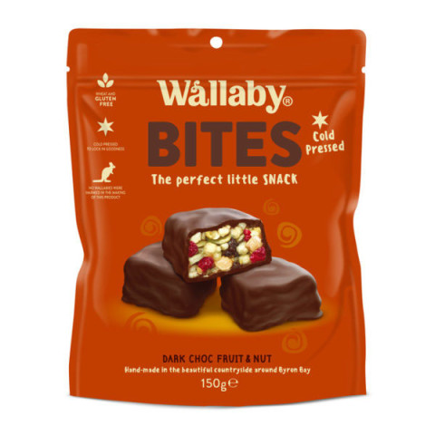 Wallaby Bites Dark Choc Fruit and Nut Bites