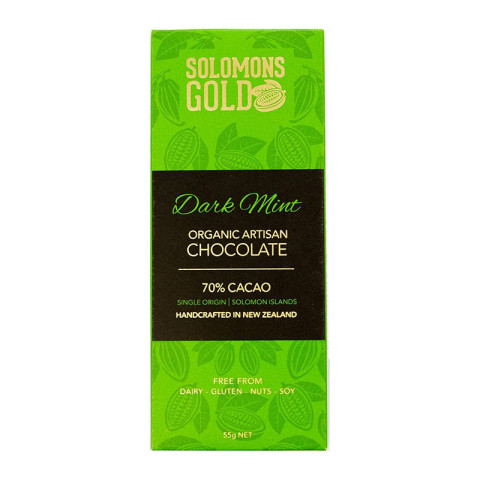 Solomons Gold Dark Choc Mint 70%