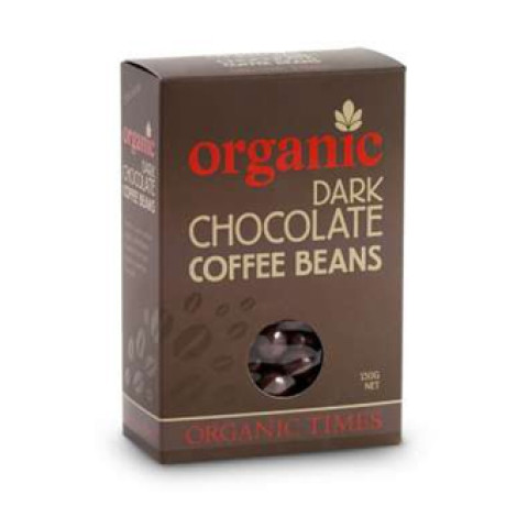 Organic Times Dark Chocolate Coated Coffee Beans