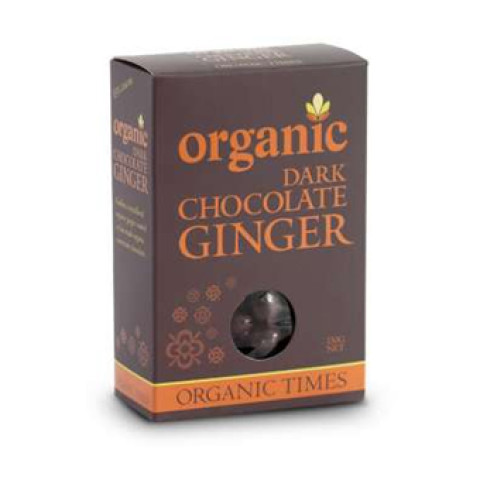 Organic Times Dark Chocolate Coated Ginger