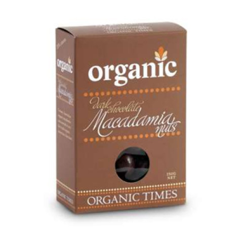 Organic Times Dark Chocolate Coated Macadamias