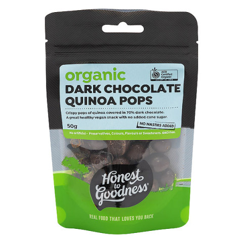 Honest To Goodness Dark Chocolate Quinoa Pops
