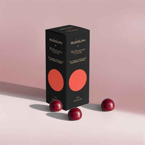 Rudolph Dark Chocolate Raspberry Kisses