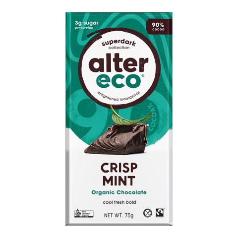Alter Eco Super Dark Mint Crisp Chocolate