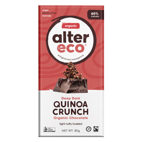 Alter Eco Dark Quinoa Crunch Chocolate