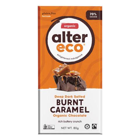 Alter Eco Dark Salted Burnt Caramel Chocolate