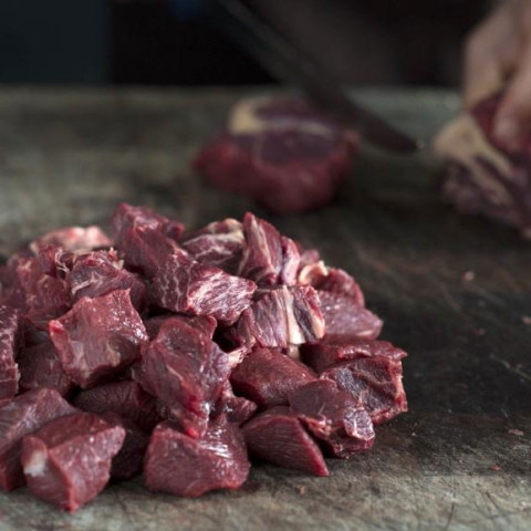 Feather and Bone Diced Beef Pastured (Fresh)