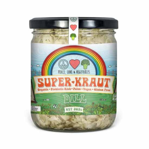 Peace Love and Vegetables Dill SuperKraut