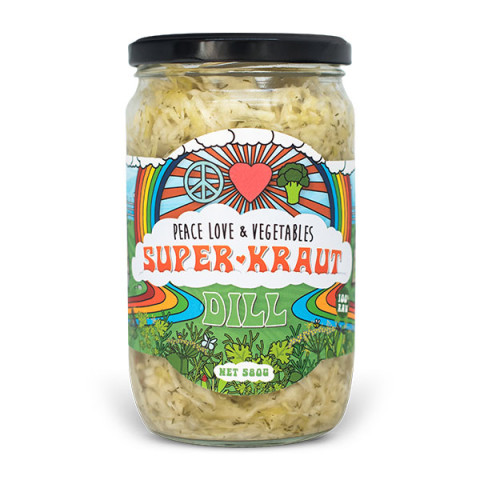 Peace Love and Vegetables Dill SuperKraut
