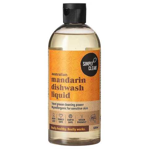 Simply Clean Dishwash Liquid Mandarin