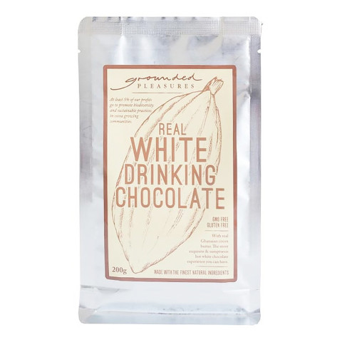 Grounded Pleasures Drinking Chocolate Real White - Clearance