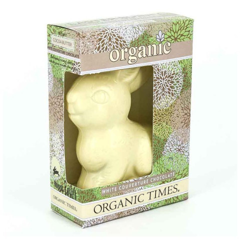 Organic Times Easter Bunny White Chocolate