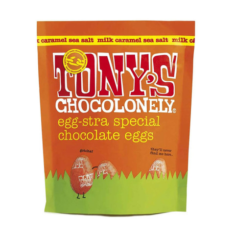 Tony's Easter Milk Chocolate Caramel Sea Salt Eggs - 15