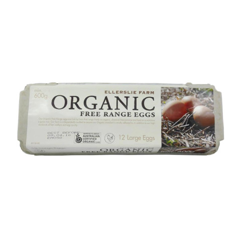 Ellerslie Eggs Dozen - Clearance - Organic Use By 01.01.24