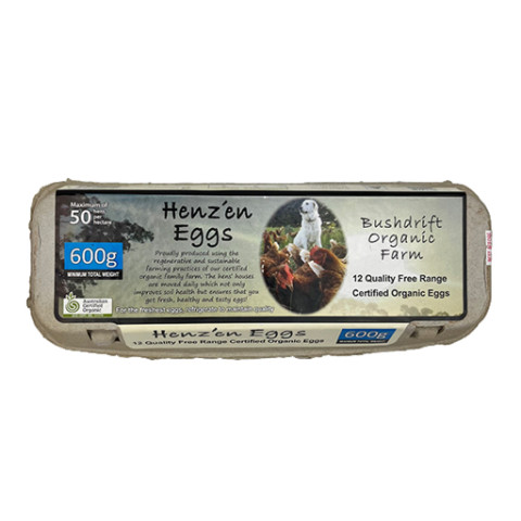 Happy Hen Eggs Dozen - Organic