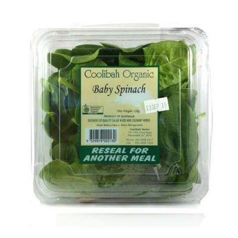 Coolibah English Spinach, Baby Pre-Pack 3 for 2! - Organic