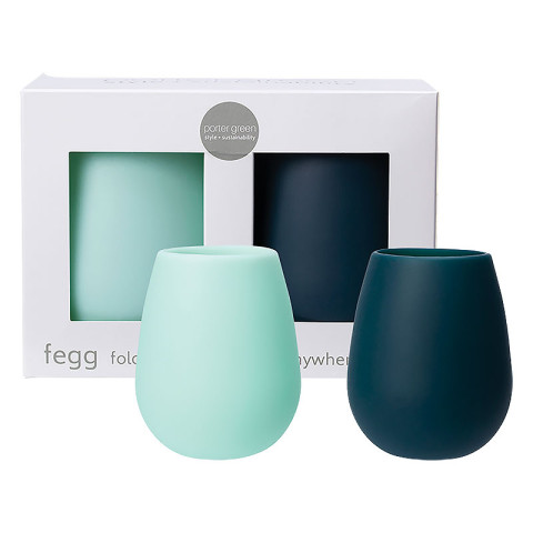 Porter Green Fegg Silicone Tumbler Set Paisley