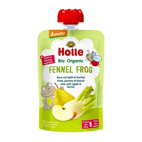 Holle Baby Food Fennel Frog - Pear with Apple and Fennel