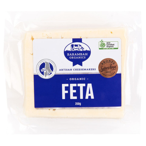 Barambah Organics Feta Cheese Block