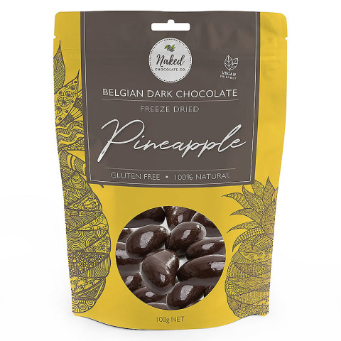 Naked Chocolate Co. Freeze Dried Pineapple Dark Chocolate