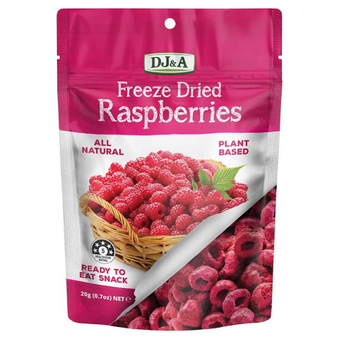 DJ and A Freeze Dried Raspberries