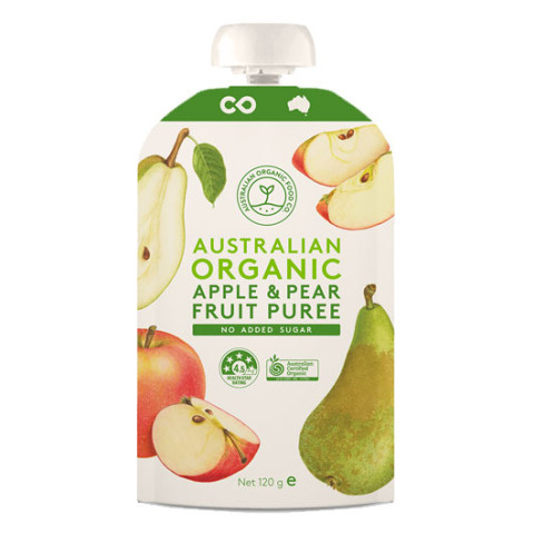 Australian Organic Food Co. Fruit Puree Apple and Pear