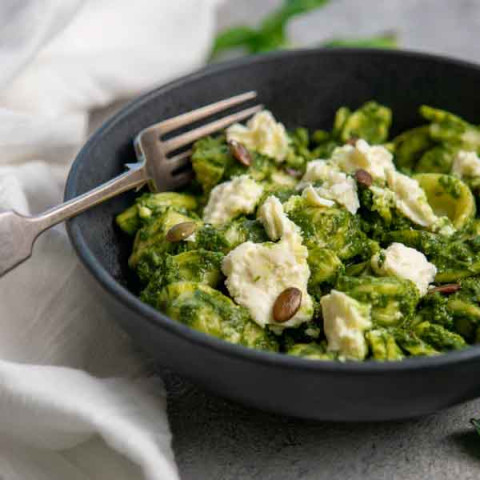 Food St Gavin's Orecchiette with Kale Basil Pesto (Vg)