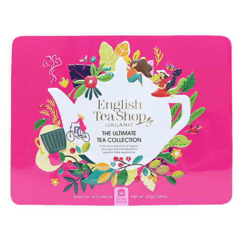 English Tea Shop Gift Pack Ultimate Tea Collection Pink Tin