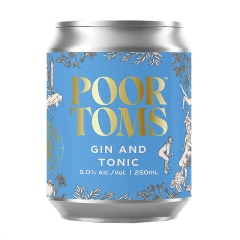 Poor Toms Gin and Tonic Cans - Case