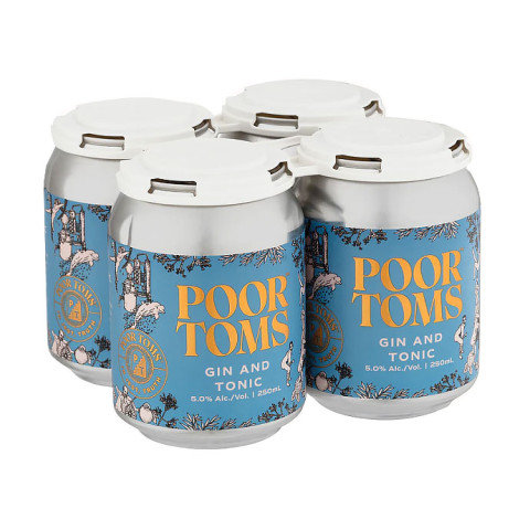 Poor Toms Gin and Tonic Cans