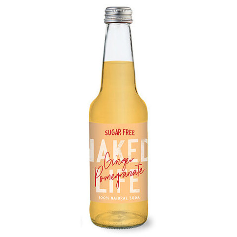 Naked Life Ginger and Pomegranate Sugar Free Soda Bulk Buy